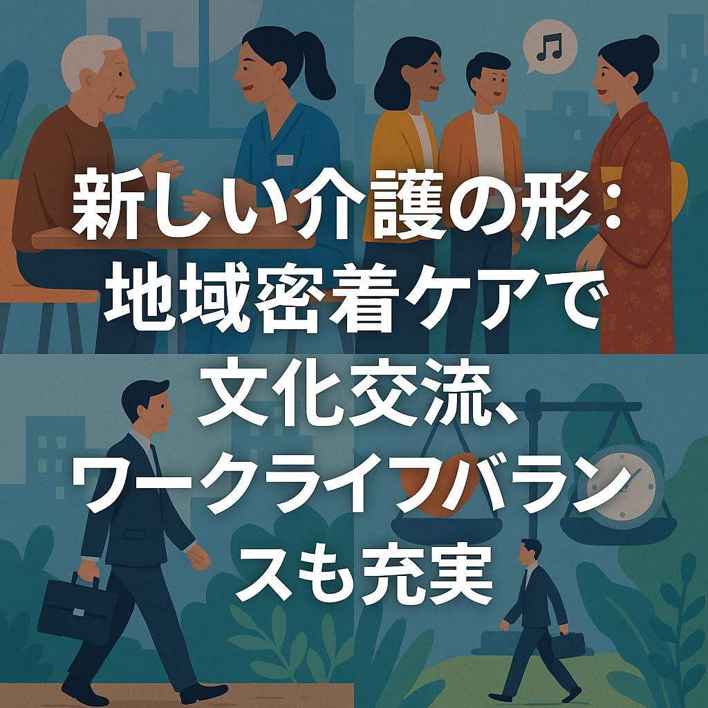 新しい介護の形：地域密着ケアで文化交流、ワークライフバランスも充実