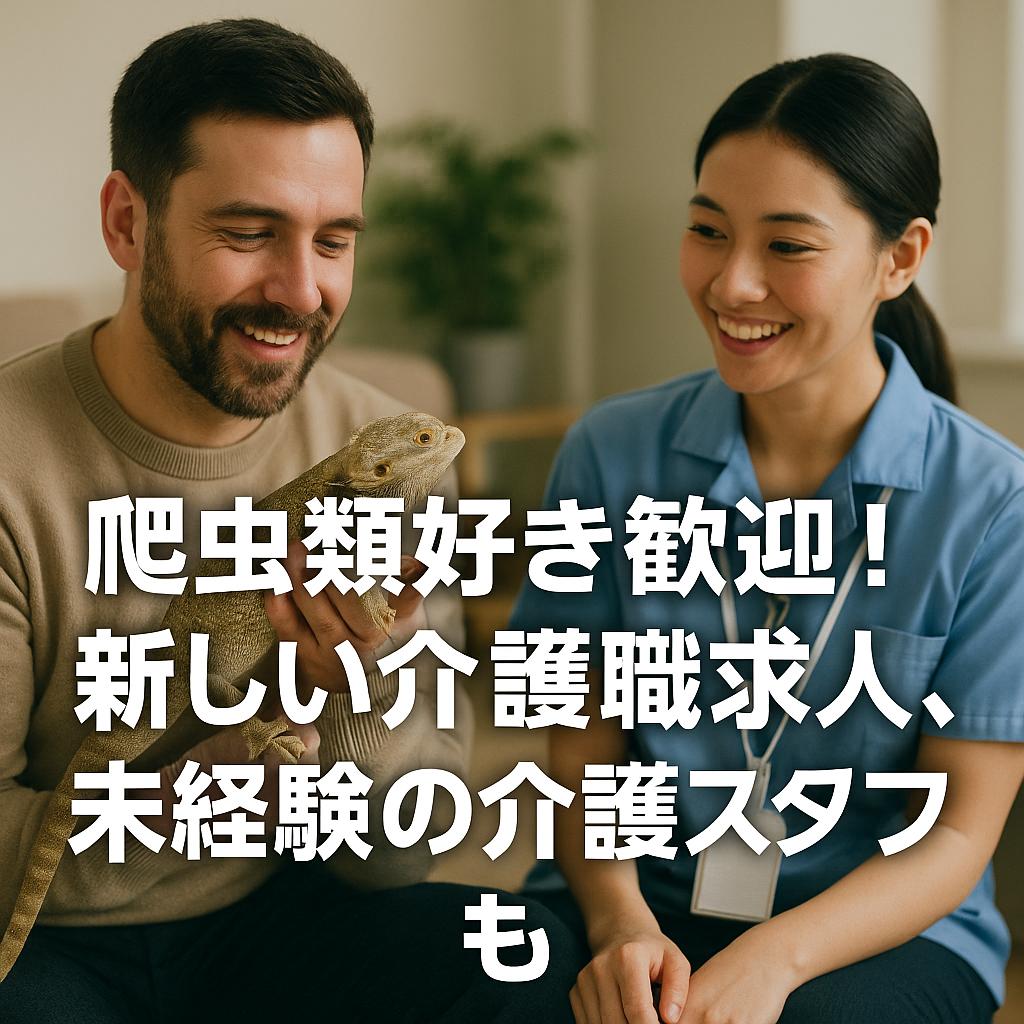 爬虫類好き歓迎！新しい介護職求人、未経験の介護スタッフも