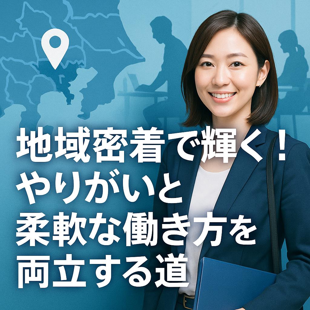 地域密着で輝く！やりがいと柔軟な働き方を両立する道